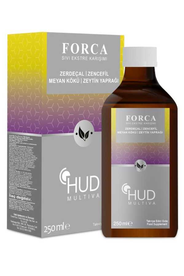 Multiva Forca / Zerdeçal, Zencefil, Meyan ve Zeytan Yaprağı İçeren Takviye Edici Gıda 250 ml