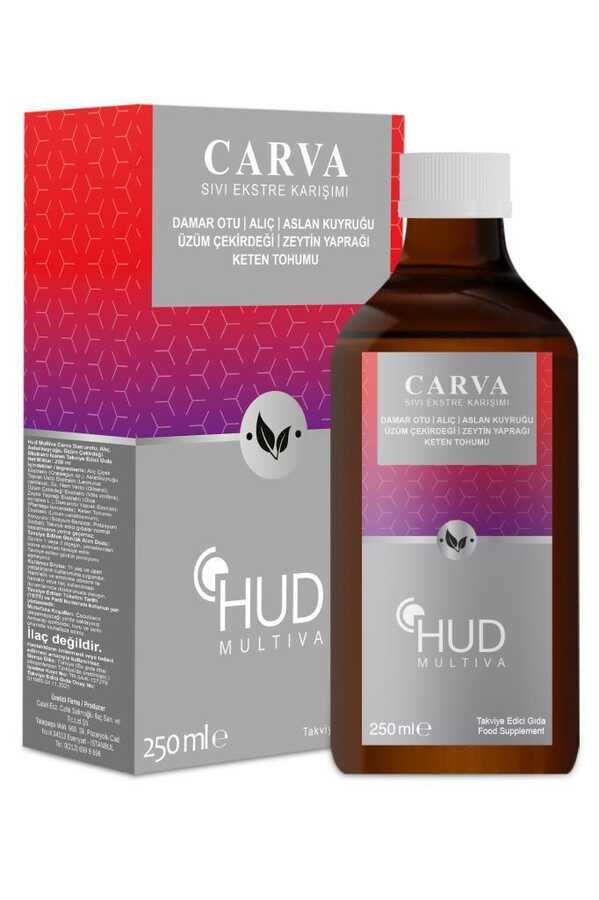 Multiva Carva / Alıç, Üzüm Çekirdeği, Damar Otu, Keten Tohumu ve Zeytin Yaprağı İçeren Takviye Edici Gıda 250 ml