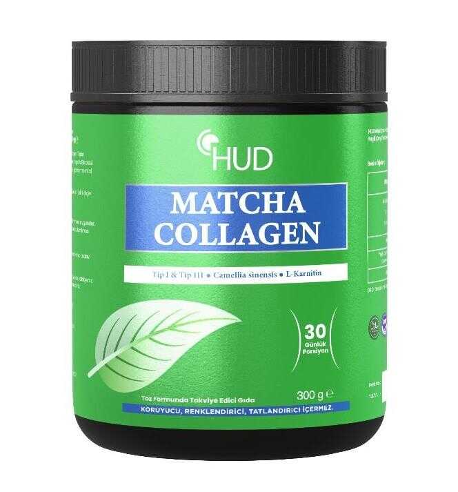 Matcha Kolajen (Tip I ve Tip III) ve Yeşil Çay Ekstresi 300 G (30 Günlük Porsiyon)