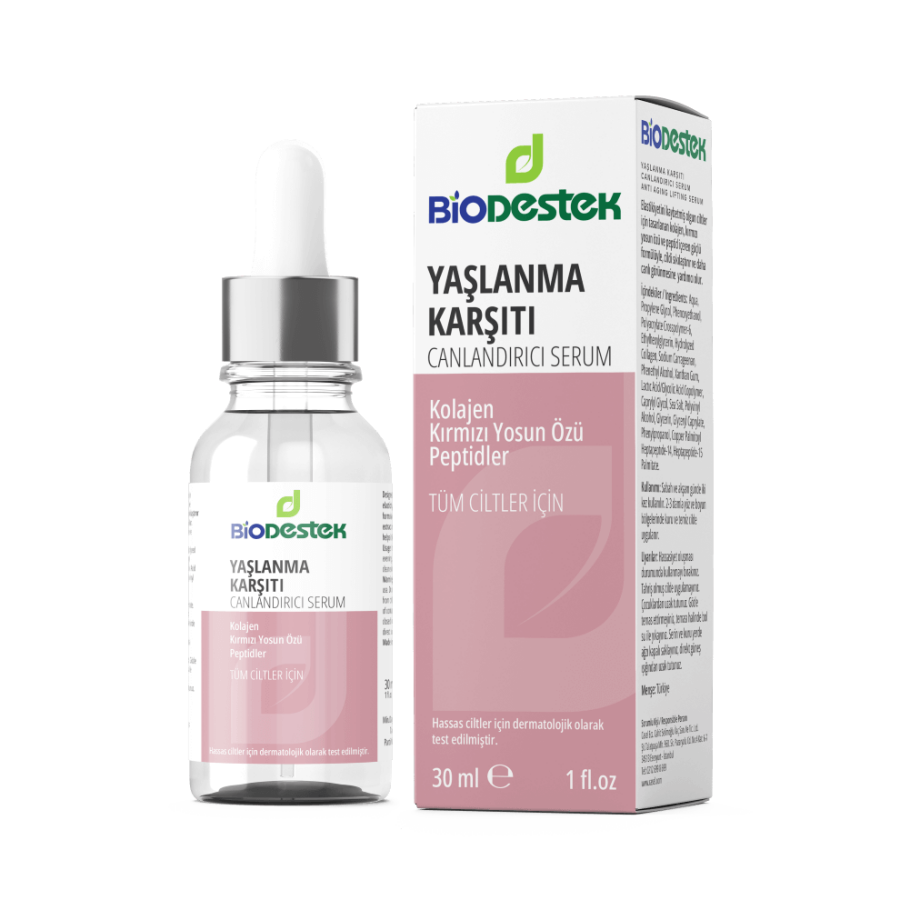 Yaşlanma Karşıtı, Kolajen Cilt Bakım Serumu 30 ml