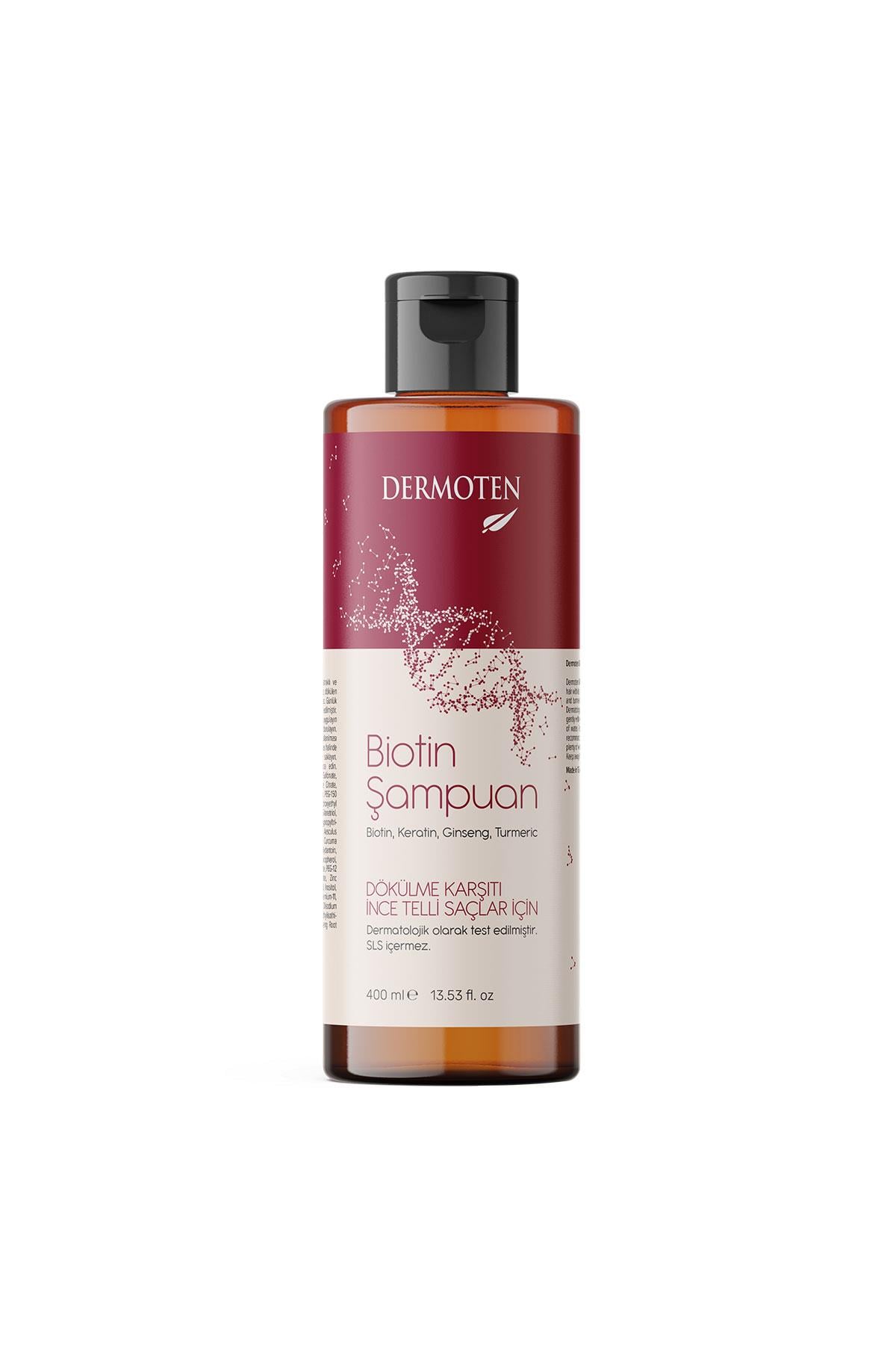 Dermoten Biotin Şampuan Saç Dökülmesi Karşıtı Keratinli Şampuan 400 ml