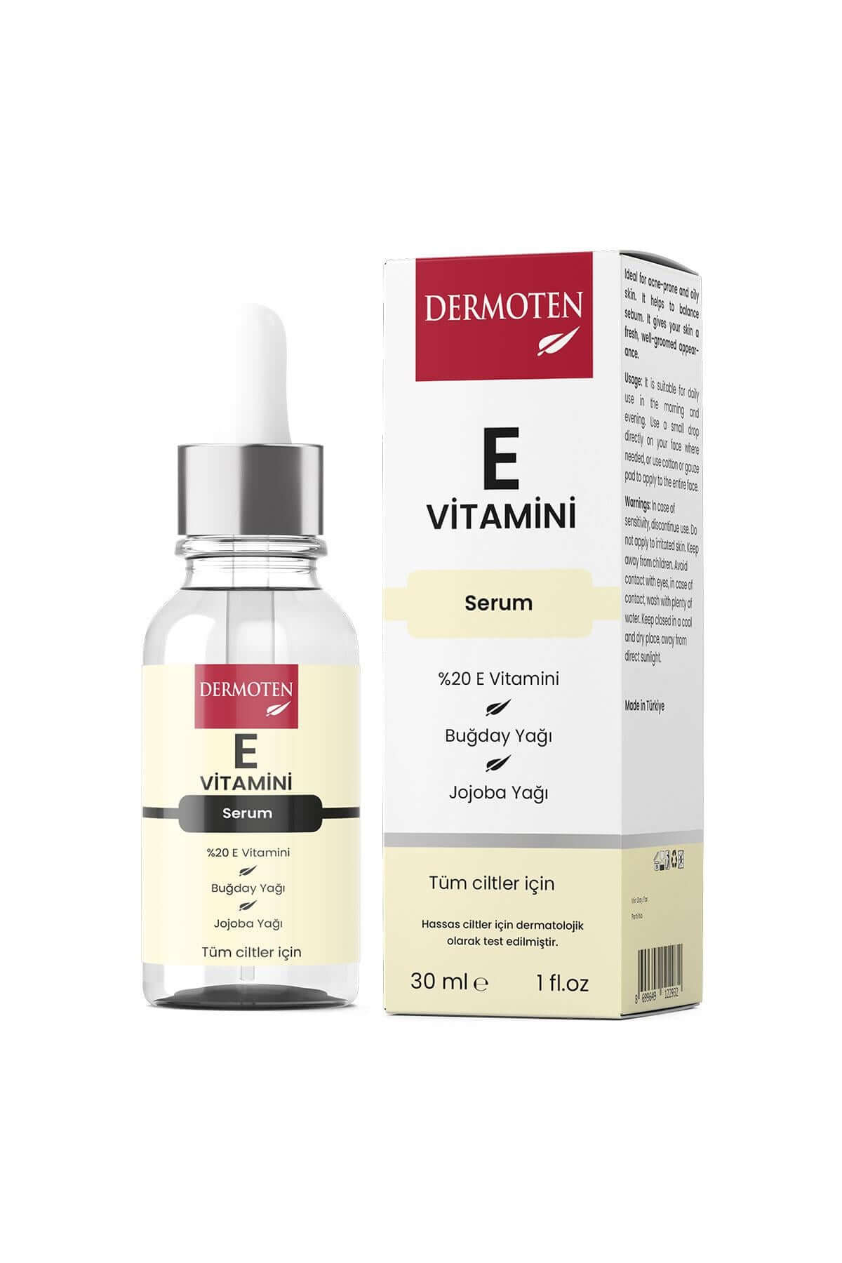 Dermoten Nemlendirici E Vitamini Serumu 30 ml