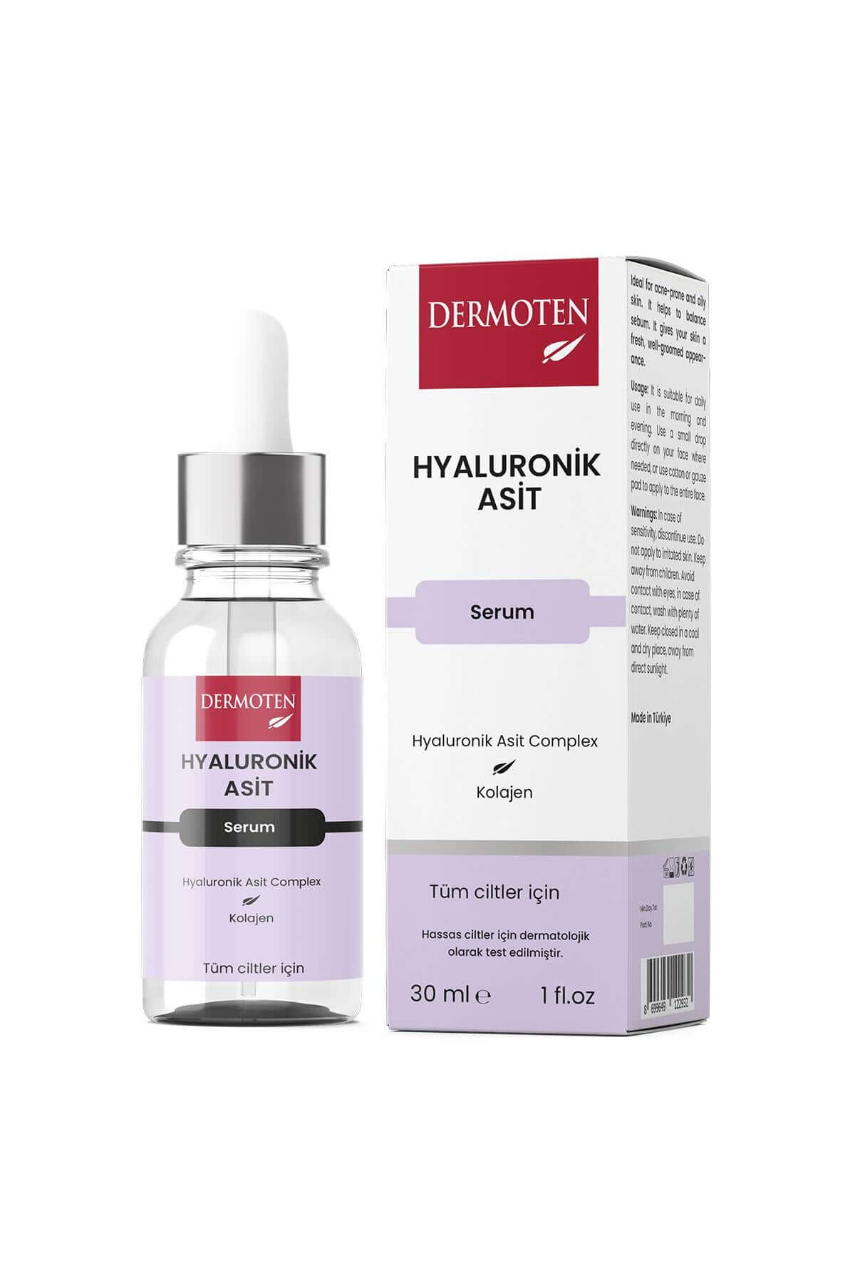 Dermoten Nemlendirici Hyaluronik Asit Serumu 30 ml