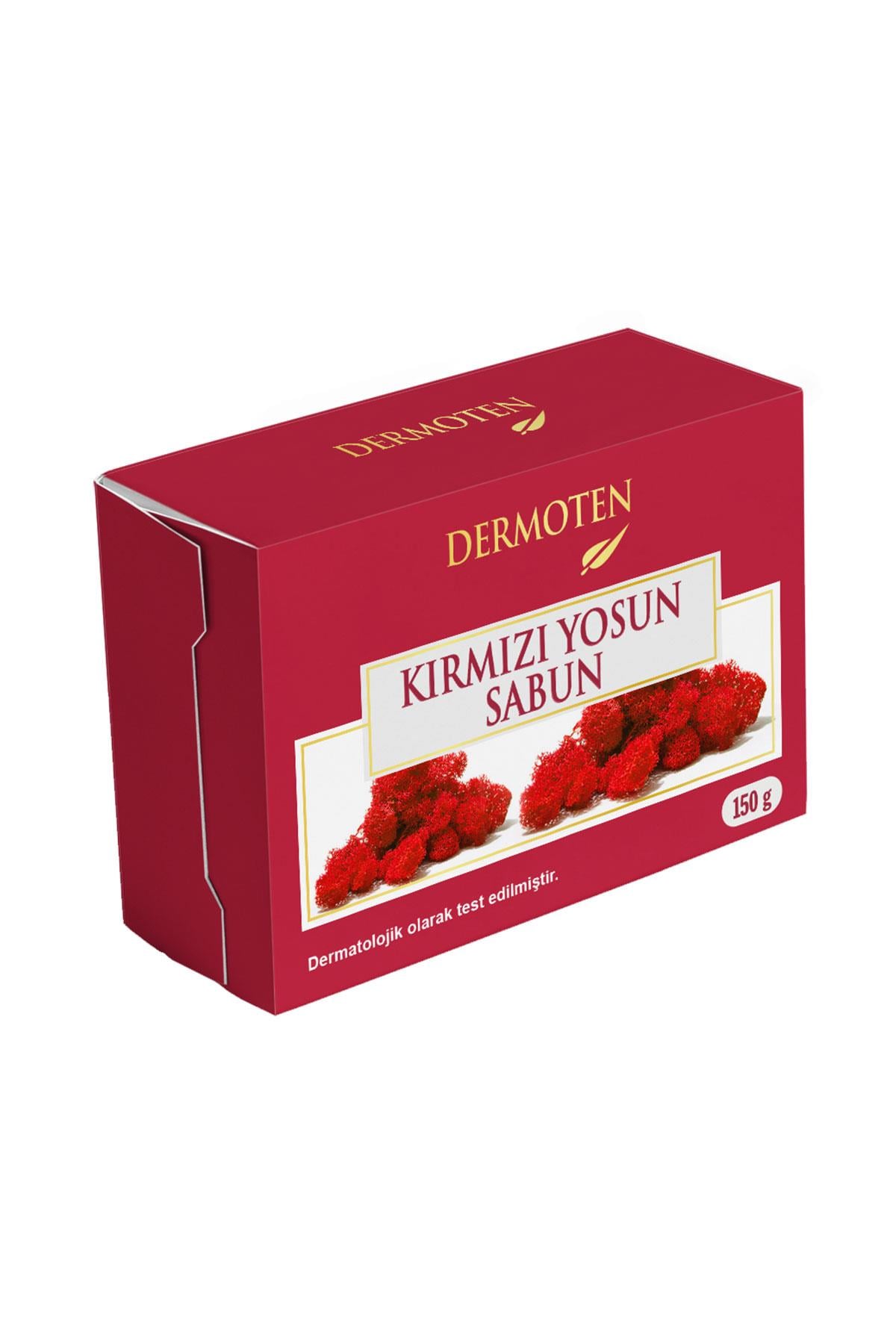 Dermoten Kırmızı Yosun Sabun Cilt Temizleyici Bitkisel Gliserin Sabun 150 gr