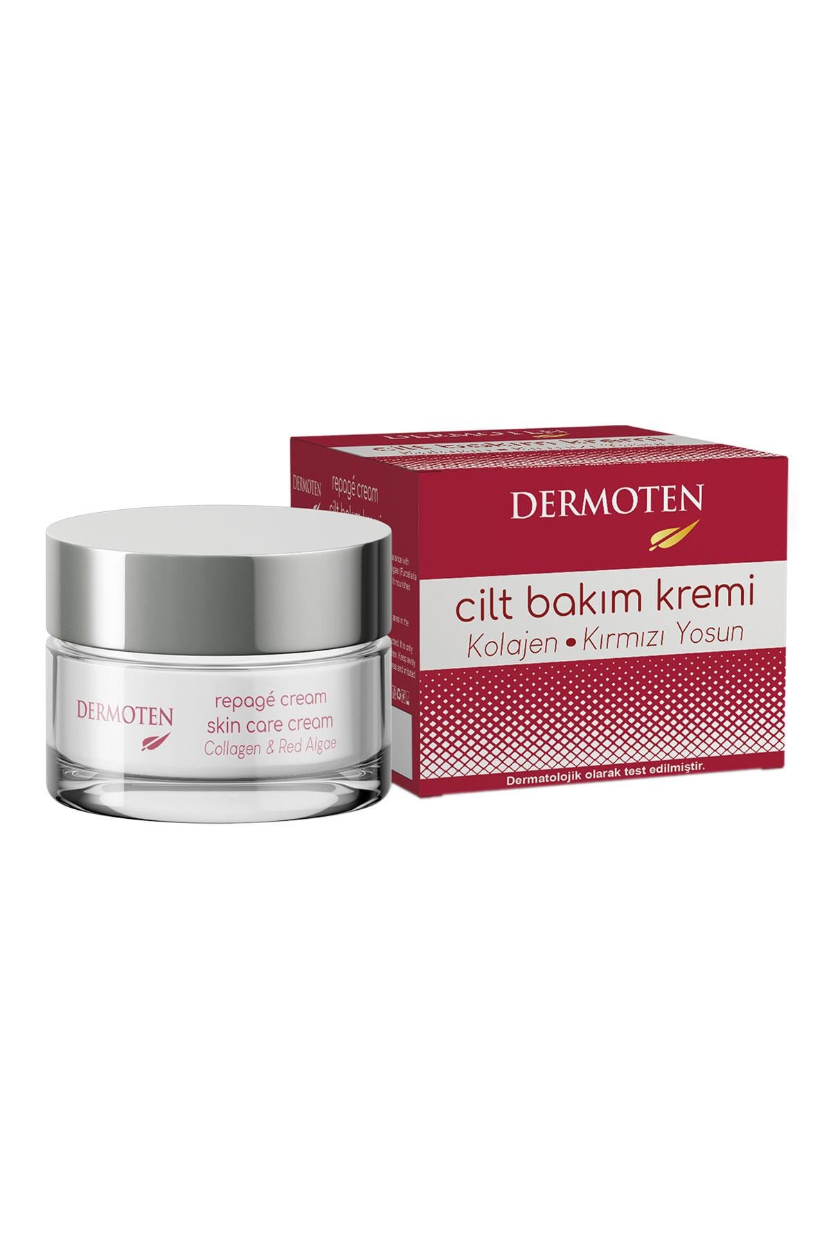 Dermoten Repagé Kolajen & Kırmızı Yosun Yaşlanma Karşıtı Cilt Bakım Kremi 50 ml